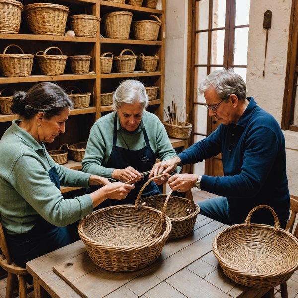 Où découvrir des ateliers de vannerie en Espagne ?